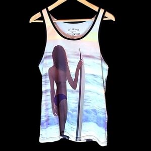 Authentic Classic Pacific Surf Men's Tank Top, Size Small